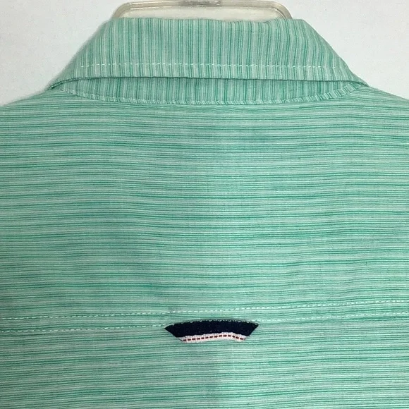 Light Green Casual Button Down Camp Shirt Size 3X - Picture 6 of 9